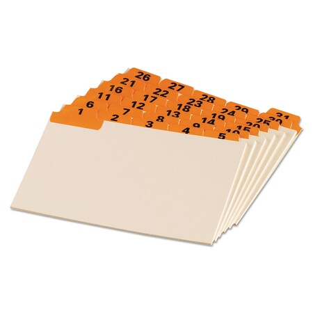 Oxford LaminatedTabIndexCardGuide, Daily, PK31 04634